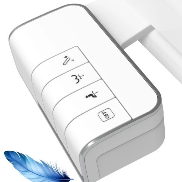 Bidet Attachment for Toilet, Non-Electric Dual Nozzle for Frontal & Rear Wash, Adjustable Water Pressure Control, Fresh Water Bidet Toilet Seat, Self Cleaning Water Sprayer