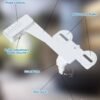 Bidet Attachment for Toilet, Non-Electric Dual Nozzle for Frontal & Rear Wash, Adjustable Water Pressure Control, Fresh Water Bidet Toilet Seat, Self Cleaning Water Sprayer